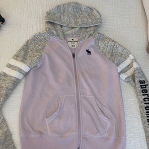 Abercrombie Purple Zip Up Sweathsirt